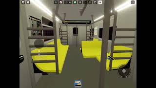 I found the rare r110a trains in automated transit  in roblox 😄