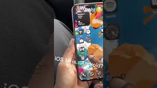 iOS 18 is..Android?! 😳 #ios18 #ios18features #iphone