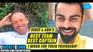 Virat Kohli & AB de Villiers Best Team | Best Captain | 1 Word for their Friendship !!