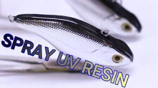 UV Cure Epoxy from an Airbrush,  Spraying UV Resin  #airbrush  #UVresin