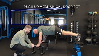 Make push ups hard again! TRY THIS PUSH-UP MECHANICAL DROP SET!