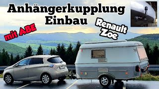 Renault Zoe - Legale Zuglast   Einbau der Wolf Anhängerkupplung mit Testfahrt!