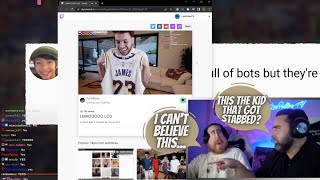 LosPollosTv REACTS To Adin Ross's SIGNED LeBron James JERSEY!!