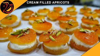 Cream Filled Apricot | Ramzan special recipe | Iftar recipe | Khubani |