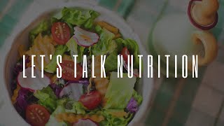 Let's Talk Nutrition with Sam Dancer