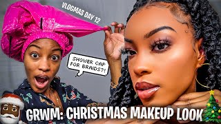 Christmas GRWM: Neutral Makeup Look | Vlogmas Day 12