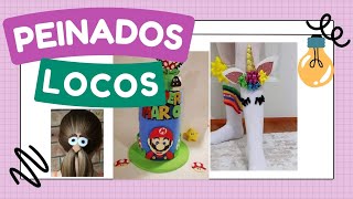 Peinados locos🤪😜 sombreros locos 👒🎩calcetas locas 🧦 30 de abril 🎁