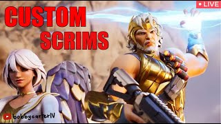 FORTNITE CUSTOM SCRIMS LIVE! FORTNITE CUSTOMMAKING SCRIMS!