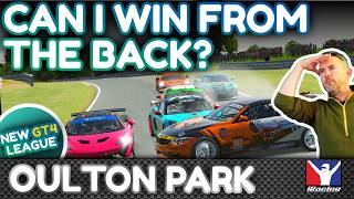 EPIC GT4 RACE new league - WARNING - bad language! Oulton Park in an Aston Martin on iRacing