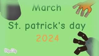 March saint patrick's day