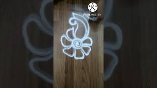 Diwali Special Sanskar Bharti Rangoli Design | Free Hand Rangoli| Small Rangoli #shorts #shortvideo