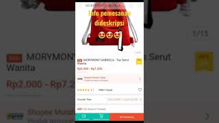 Shopee Haul Tas Murah MORYMONY GABRIELA - Tas Serut Wanita Shopee Haul Ransel #shorts