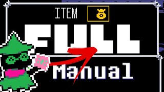 Can You Get a Manual With a FULL Inventory? [Deltarune chapter 1]