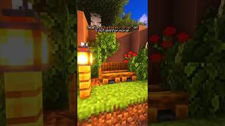 Overgrown Bench design in Minecraft!🔥✅ #minecraft #shorts