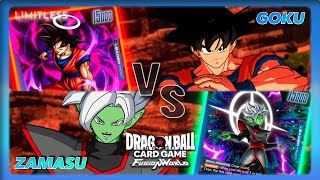 Who is the Strongest Blue?! - Son Goku vs Zamasu! | Dragonball Super Fusion World Cars Game Set 3