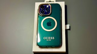 САМЫЙ ЛУЧШИЙ ЧЕХОЛ ДЛЯ IPHONE 14 PRO MAX КЛИП-КЕЙС GUESS METAL MAGSAFE