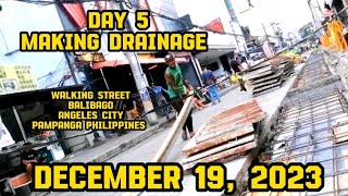 DECEMBER 19, 2023 MAKING DRAINAGE AT WALKING STREET BALIBAGO ANGELES CITY PAMPANGA PHILIPPINES