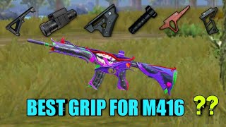 Which Is The Best Grip For M416 ? || Bgmi/Pubg mobile