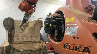 7-Axis Woodworking with KUKA Robot Milling System