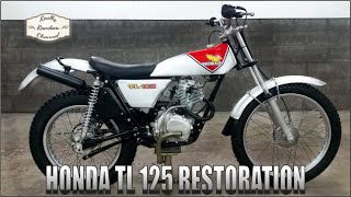 Honda TL 125 K2 Barn Find Full Restoration E6