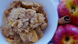 Como fazer crumble de maça / receita super fácil/ Tatiane Marques