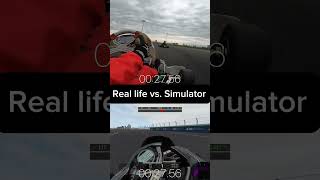 Real Life VS. Simulator (rFactor 2) #karting #racing