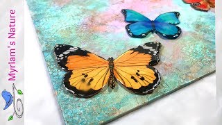 122]  Mixed Media RESIN Art Collab with Tammy Anderson & Sharon Lindley : The Theme - BUTTERFLIES!!