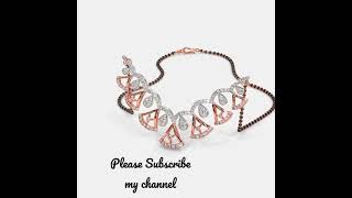 Latest Diamond Mangalsutra design || nacklace mangalsutra || bluestone diamond mangalsutra