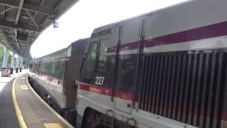 IE 201 class locomotive 227 + Enterprise train leaving Belfast Central