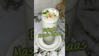 Masala Chaas💚 garmi ka one stop solution | मसाला छाछ | #spicedbuttermilk #shorts