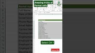 Format cells | #shorts #excelwithbapisardar #ytshorts #trending #short #exceltips #formatcells