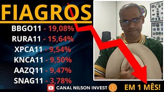 😱CRASH DOS FIAGROS? EM 1 MÊS BBGO -19%, RURA - 15% & XPCA - 9%! E AGORA? #fiagro  #fiagros ⁉️