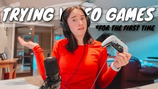 trying VIDEO GAMES for the FIRST TIME EVER!