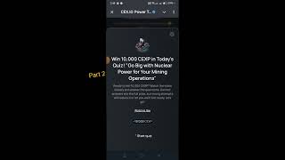 "Go Big with Nuclear Power "Today's Quiz All Answers 𝔻𝕒𝕥𝕖 :-20-21/10/2024 #quiz#cexio #CEX.IO#crypto