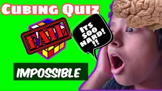 Impossible Rubik's Cube Quiz That 99% Cubers Will Fail  (Hardness level 200000)