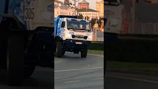 The team of the KAMAZ vehicle goes to the start of the Silk Road 2023