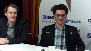 Interview With Fabiano Caruana And Matthias Bluebaum - GRENKE Chess Classic 2017 Round 6