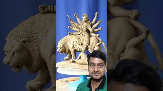 Maa Durga murti making with clay 2024 new model #shorts #trendingshorts #viralvideos