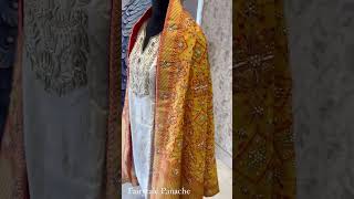 Banarsi Dupatta enhanced with sequins pearl and dabka hand embroidery #zardoziwork #fashion