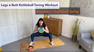 Legs & Butt Kettlebell Toning Workout | Exercise 4 Kettlebell Swings