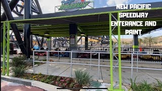 HUGE Go Carts (Pacific Racers) Update, And New Gift Shop in West Coast Racers! Six Flags Update