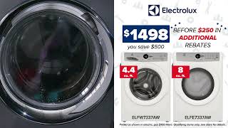 Grand Appliance Labor Day Sale 8.24 - 9.13 ft. Electrolux