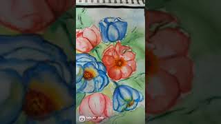 Flower's painting #shorts #ytshorts #viral #painting