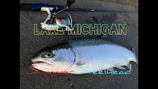 Summer Steelhead Fishing in Lake Michigan