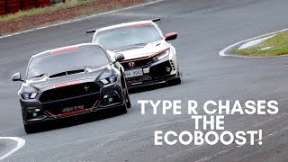 Civic FK8 Type R vs Mustang Ecoboost ONBOARD HOT LAP - Touge Battle Rd.4 (Batangas Racing Circuit)