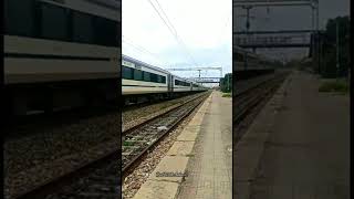 22439 New delhi katra vande bharat express crossing Tanda railway station #shorts