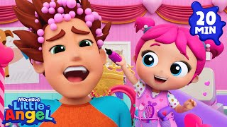 We Wash Daddy's Hair | Little Angel And Friends Kid Songs