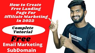 How to Create Free Landing Page for Affiliate Marketing in 2022 | "0 Rs" | Systeme.io Landing Page