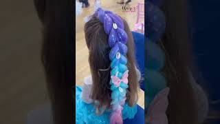 The best party idea for a 4 year old #princess #partyideas #superfun #kidsevents #mermaidhair #hair