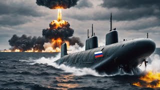 1 minute ago! 2 Russian nuclear submarines were blown up by Ukrainian M142 Himars missiles in the